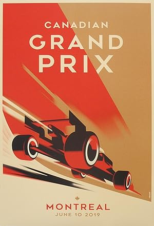 2019 Contemporary Mads Berg Sports Poster - Canadian Grand Prix, Montreal