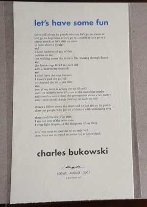 let's have some fun (Poetry Broadside)