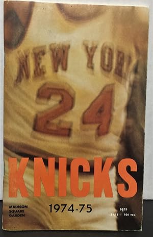 Seller image for New York Knicks 1974-75 basketball official guide and record yearbook for sale by Philosopher's Stone Books