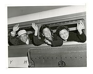 [Japanese Internment] Off on a New Adventure (Original Silver Gelatin Press Photograph)