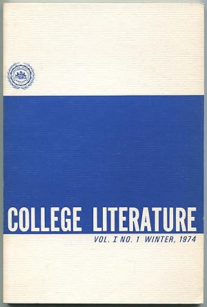 Bild des Verkufers fr College Literature - Vol. I, No. 1, Fall, 1974 zum Verkauf von Between the Covers-Rare Books, Inc. ABAA