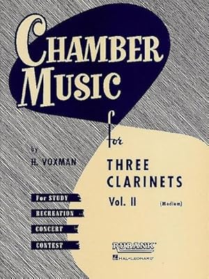 Bild des Verkufers fr Chamber Music for Three Clarinets, Vol. 2 (Medium) zum Verkauf von Smartbuy