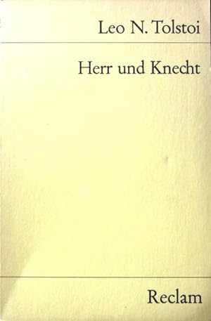 Imagen del vendedor de Herr und Knecht : Erzhlung. Universal-Bibliothek ; Nr. 3373 a la venta por books4less (Versandantiquariat Petra Gros GmbH & Co. KG)