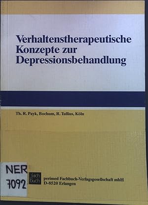 Bild des Verkufers fr Verhaltenstherapeutische Konzepte zur Depressionsbehandlung. zum Verkauf von books4less (Versandantiquariat Petra Gros GmbH & Co. KG)
