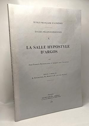 Imagen del vendedor de La salle Hypostyle d'Argos - TOME X - tudes ploponnsiennes - cole franaise d'Athnes a la venta por crealivres