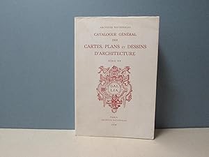 Seller image for Catalogue gnral des cartes, plans et dessins d'architecture. Srie NN for sale by Aux ftiches