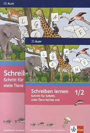 Bild des Verkufers fr Schreiben lernen Schritt fr Schritt, viele Tiere helfen mit. Neubearbeitung. Arbeitsheft VA fr Linkshnder 1. Schuljahr zum Verkauf von Smartbuy