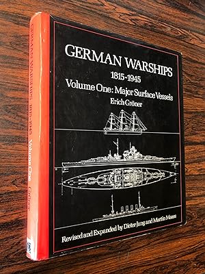 Bild des Verkufers fr GERMAN WARSHIPS 1815 1945 VOLUME ONE (Conway's naval history after 1850) zum Verkauf von The Berwyn Bookshop