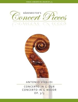 Seller image for Concerto op.3/3 in G-Dur, fr Violine + Klavierauszug for sale by Smartbuy