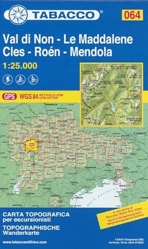 Seller image for Tabacco Wandern 1 : 25 000 Val di Non-LeMaddalene-Cles-Roen-Mendola for sale by Smartbuy