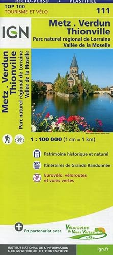 Bild des Verkufers fr Metz Verdun Thionville 1 : 100 000 : Parc naturel rgional de Lorraine. Valle de la Moselle zum Verkauf von Smartbuy