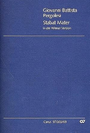 Bild des Verkufers fr Stabat Mater, Klavierauszug : (Wiener Fassung). Lateinisch zum Verkauf von Smartbuy