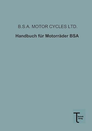 Bild des Verkufers fr Handbuch fr Motorrder BSA zum Verkauf von Smartbuy