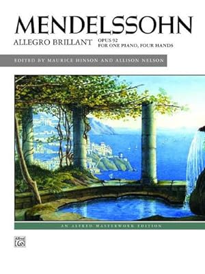 Bild des Verkufers fr Mendelssohn: Allegro Brillant : Opus 92 for One Piano, Four Hands zum Verkauf von Smartbuy