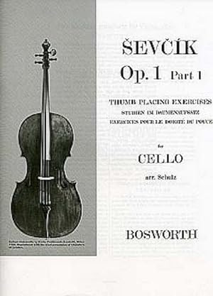 Bild des Verkufers fr Sevcik for Cello - Op. 1, Part 1: Thumb Placing Exercises zum Verkauf von Smartbuy