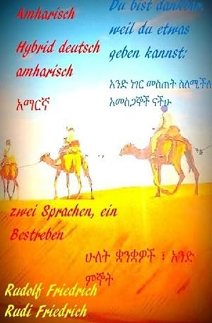Bild des Verkufers fr Du bist dankbar, weil du etwas geben kannst: zwei Sprachen, ein Bestreben : Hybrid deutsch amharisch zum Verkauf von Smartbuy