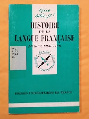 Histoire de la langue française