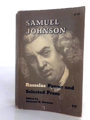 Bild des Verkufers fr Samuel Johnson; Rasselas, Poems, And Selected Prose zum Verkauf von World of Rare Books