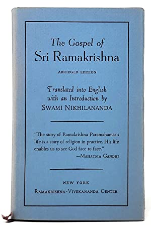 Imagen del vendedor de The Gospel of Sri Ramakrishna abridged edition (with an introduction by Swami Nikhilananda) a la venta por Ocean Books