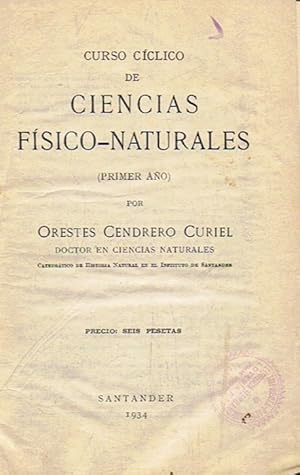 Imagen del vendedor de CURSO CCLICO DE CIENCIAS FSICO-NATURALES (Primer ao) a la venta por Librera Torren de Rueda