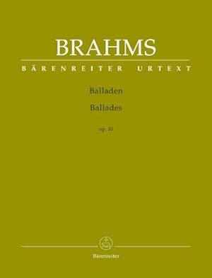 Imagen del vendedor de Balladen op. 10 : Brenreiter Urtext a la venta por Smartbuy