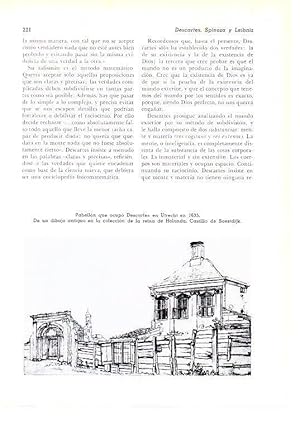 Seller image for LAMINA 28163: Pabellon del castillo de Soestdijk que ocupo Descartes en Utrech en 1635 for sale by EL BOLETIN