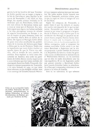 Seller image for LAMINA 28079: Colon en su navegacion a las Indias, ilustracion for sale by EL BOLETIN