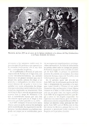 Seller image for LAMINA 28186: Medallon de Luis XIV en el carro de la Iglesia for sale by EL BOLETIN