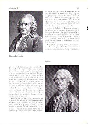 Seller image for LAMINA 28199: Linneo, por Roslin y retrato de Buffon for sale by EL BOLETIN