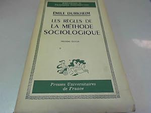 Bild des Verkufers fr #36930 Emile Durkheim, Les rgles de la mthode sociologique zum Verkauf von JLG_livres anciens et modernes