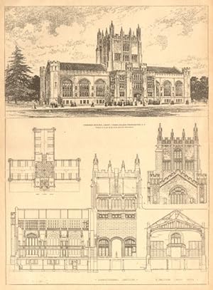 Thompson Memorial Library, Vassar College, Poughkeepsie, N.Y., Francis R. Allen & Charles Collins...