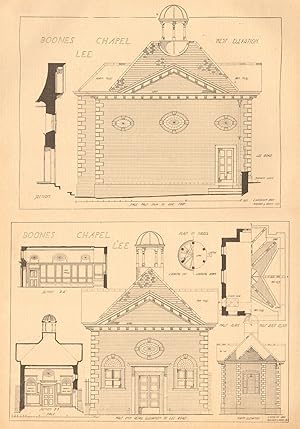 Boone's chapel, Lee - Architectural Elevations and plans
