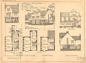 National Eisteddfod of Wales, design for a semi-detached villa by Viking, Percy Thomas, Cardiff -...