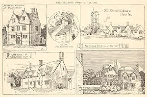 Sketches in the Cotswolds by J. Herbert Jones - Jacobean House at Winchcombe, Bell Turret Little ...
