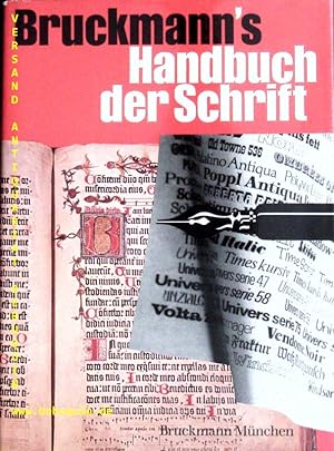 Bild des Verkufers fr Bruckmann's Handbuch der Schrift. zum Verkauf von Antiquariat Bebuquin (Alexander Zimmeck)