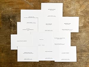 Seller image for Galerie Micheline Szwajcer - Group of 11 invitation cards (2002-2019) for sale by bent priorities