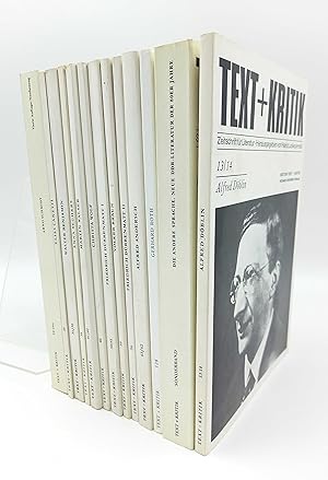 12 Bände aus der Reihe Text + Kritik: Alfred Döblin (Band 13/14) / Arno Schmidt (20/20a) / Elias ...