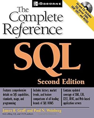 Seller image for SQL: The Complete Reference, Second Edition (Osborne Complete Reference Series) for sale by WeBuyBooks