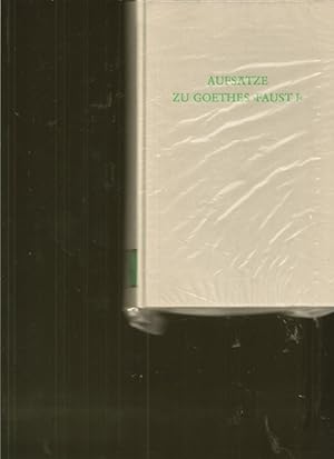 Bild des Verkufers fr Aufstze zu Goethes " Faust I." zum Verkauf von Ant. Abrechnungs- und Forstservice ISHGW