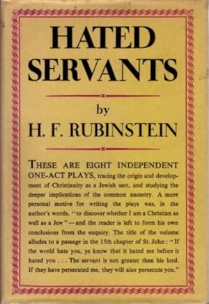 Seller image for HATED SERVENTS: Eight One Act Plays for sale by By The Way Books