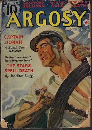 Imagen del vendedor de ARGOSY Weekly: October, Oct. 28, 1939 ("Lords of Creation"; "The Stars Spell Death") a la venta por Books from the Crypt