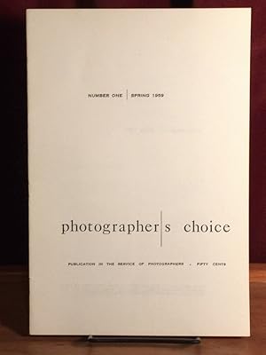 Photographer's Choice: Publication in the Service of Photographers; Number One, Spring 1959