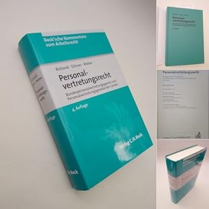 Bild des Verkufers fr Personalvertretungsrecht. Bundespersonalvertretungsgesetz mit Erluterungen zu den Personalvertretungsgesetzen der Lnder. Kommentar, herausgegeben von Reinhard Richardi, Hans-Jrgen Drner und Christoph Weber * mit O r i g i n a l - S c h u t z u m s c h l a g zum Verkauf von Galerie fr gegenstndliche Kunst