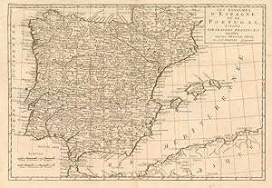 Les Royaumes d'Espagne et de Portugal divisés par grandes provinces dressés sur les observat. ast...