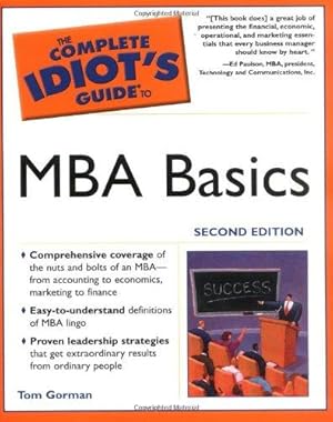 Imagen del vendedor de Complete Idiot's Guide to MBA Basics a la venta por WeBuyBooks