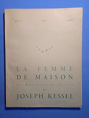 LA FEMME DE MAISON ou MARIETTE AU DESERT