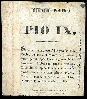Ritratto poetico di Pio IX