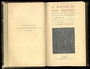 Le Martyre de Saint Sébastien. Mystere compose en rythme francais et joue a Paris sur la scene du...
