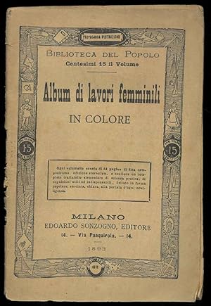 Album di lavori femminili in colore.