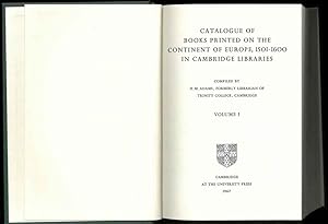 Catalogue of books printed on the continent of Europe, 1501-1600 in Cambridge libraries. Opera co...